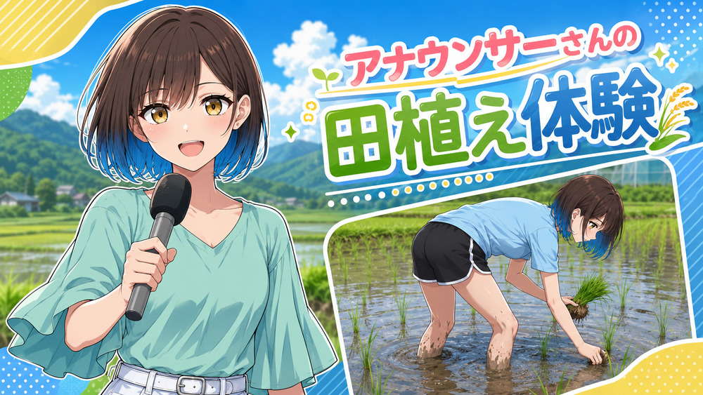 【デ◯◯ツアナウンサーさん】田植え体験 他 全23枚【限定公開】