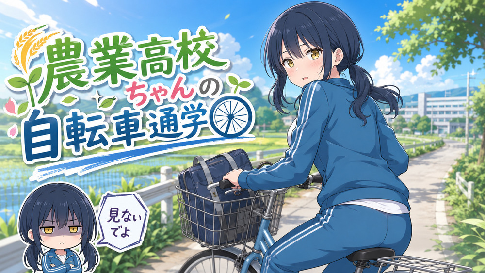 【農業高校ちゃん】農業高校ちゃんの自転車通学【限定公開】