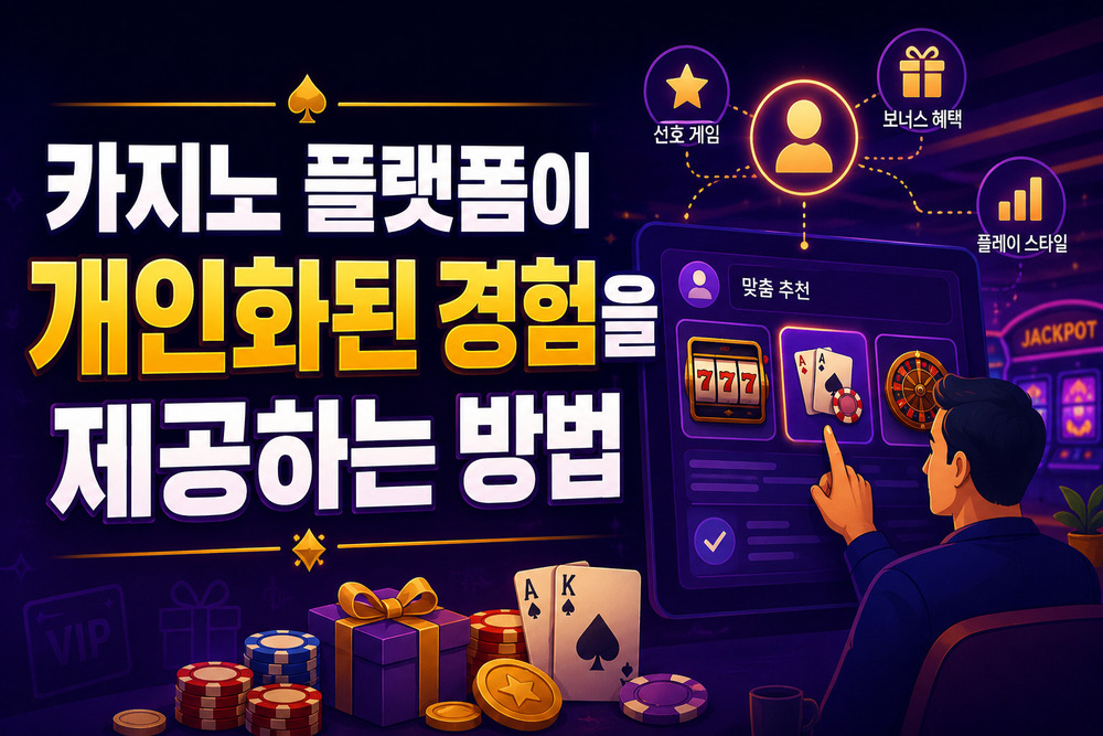 카지노 플랫폼이 개인화된 경험을 제공하는 방법