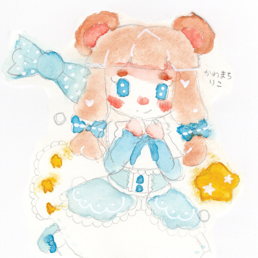 数年ぶりに透明水彩でお絵描きをしました
