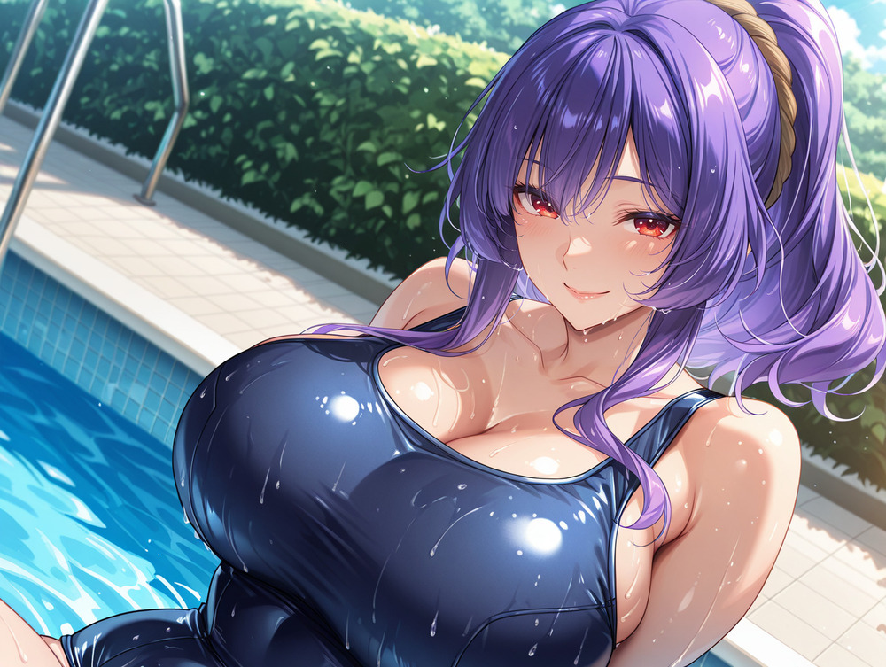 旧スク水神奈子様寝バック！