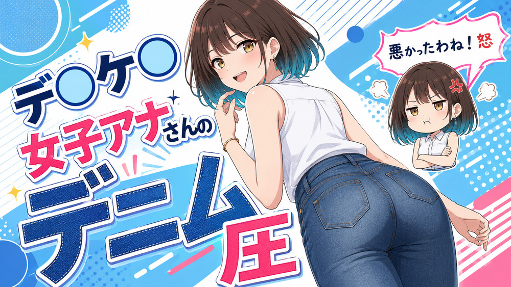 【デカケツ女子アナさん】デニムの女子アナさんのファンアート集 差分【限定公開】