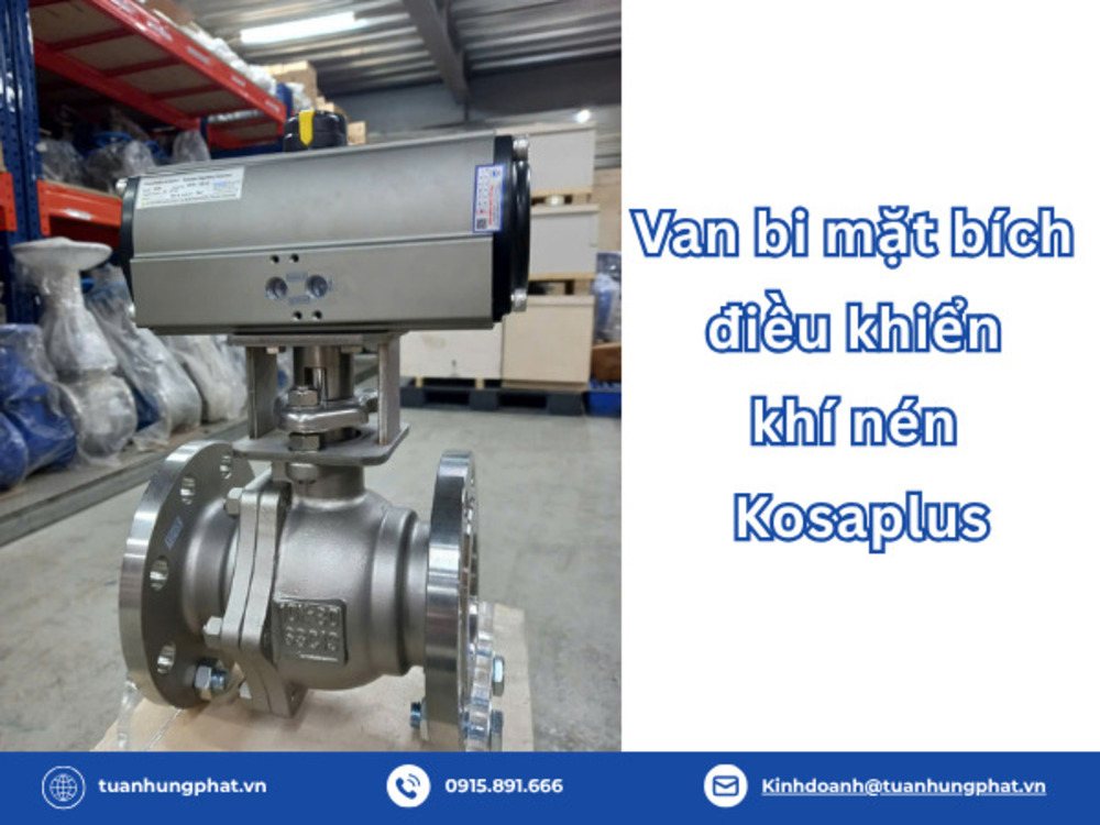 Van Bi Mặt Bích Điều Khiển Khí Nén Kosaplus Giải Pháp Đóng Mở Nhanh Cho Hệ Thống Công Nghiệp