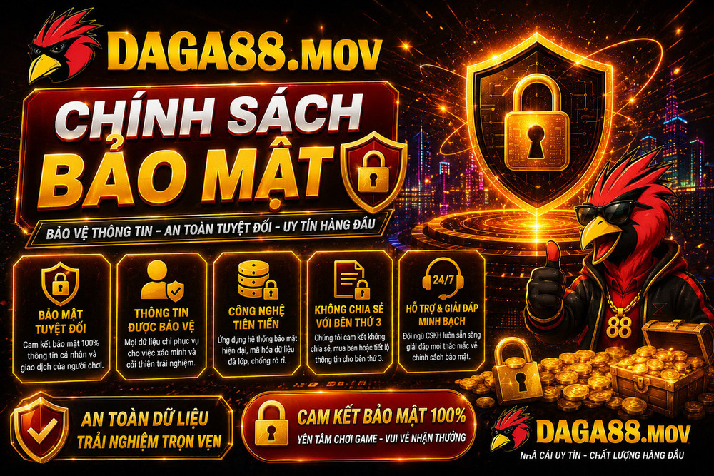 Chính Sách Bảo Mật Tại DAGA88