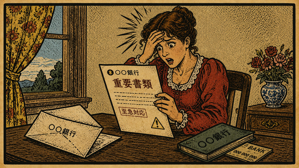 金融犯罪対策部から届いた封筒