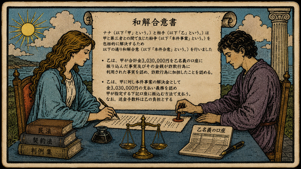 和解合意書で見えた一筋の光