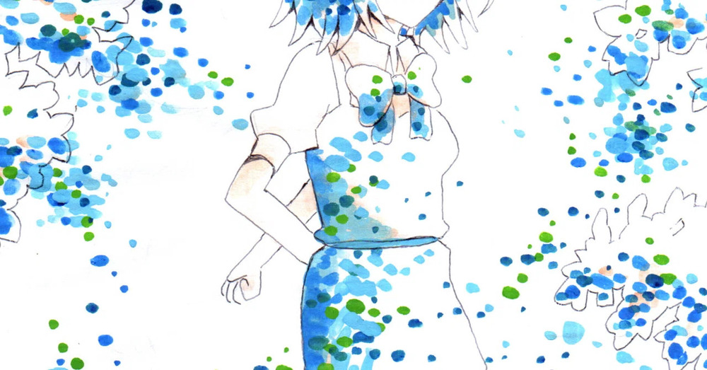 女の子の絵です