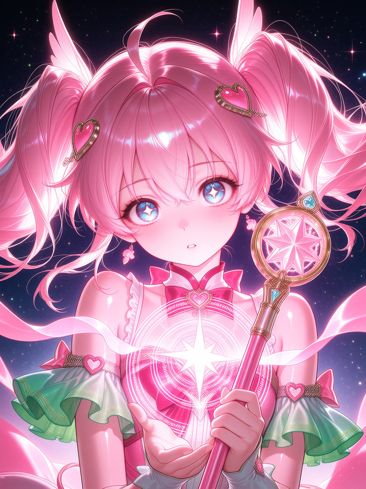 魔法少女(2) AIイラスト 画像10枚