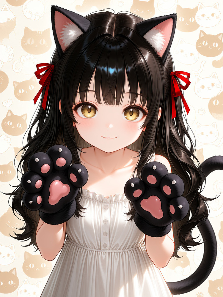 猫娘 AIイラスト 画像6枚