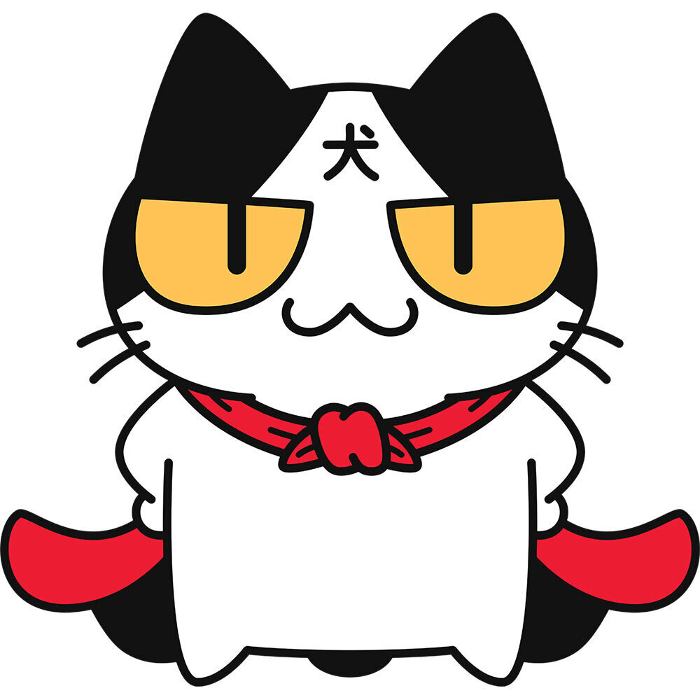 投げ銭リクエスト 額に 犬 マント のイラスト ねこ画伯コハクちゃん Ofuse オフセ